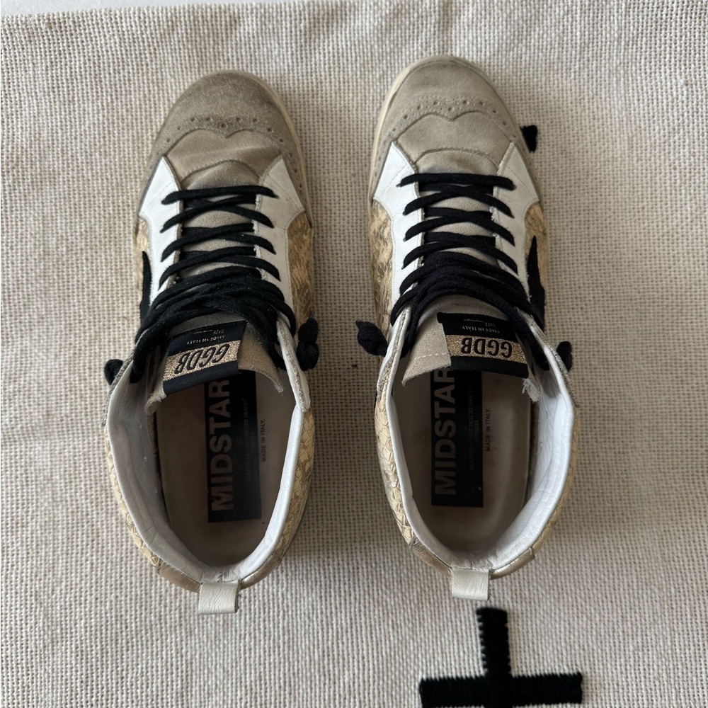 Snakeprint Golden Goose MIdstar Sneakers - Picture 6 of 12